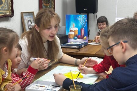 Состоялось творческое художественное мероприятие «Пасхальный натюрморт»