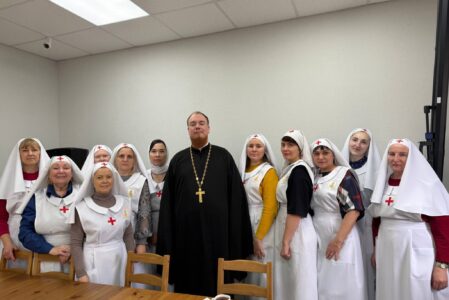 СОСТОЯЛОСЬ ГОВЕНИЕ СЕСТЕР МИЛОСЕРДИЯ В ПАНТЕЛЕИМОНОВСКОМ ХРАМЕ Г. БАТАЙСКА